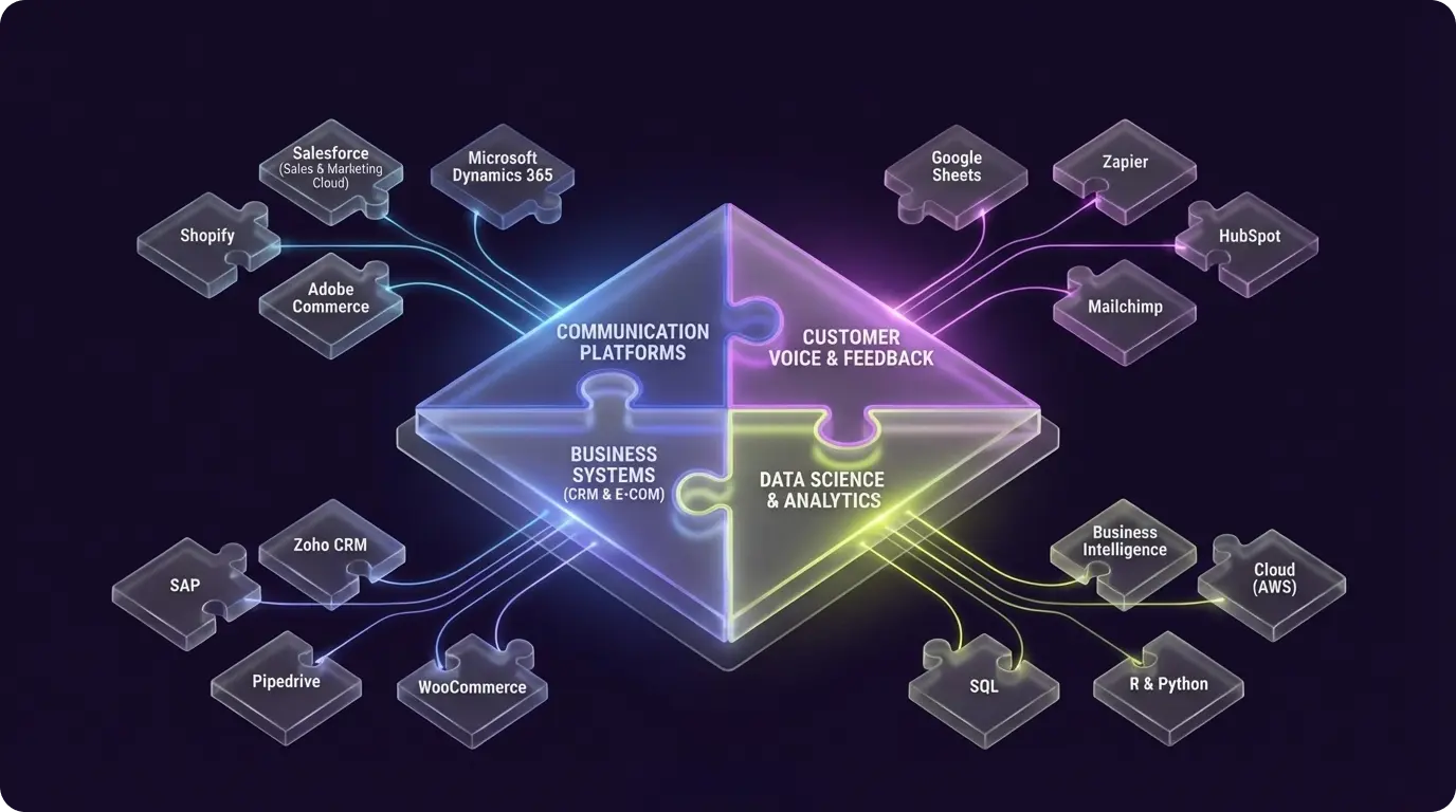 100+ Integrations available